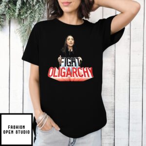 Alexandria Ocasio-Cortez Aoc Fight Oligarchy Vintage 2025 Shirt
