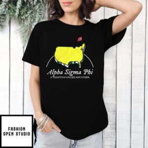 Alpha sigma phi a tradition unlike any other map T-Shirt