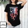 American Flag Dispatcher Patriotic Headset Smoke Effect Design 2025 T-Shirt