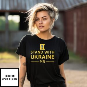 Amy Klobuchar Wearing Stand With Ukraine T-Shirt