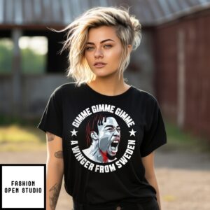 Anthony Elanga Gimme Gimme Gimme A Winger From Sweden Wembley 2025 T-Shirt