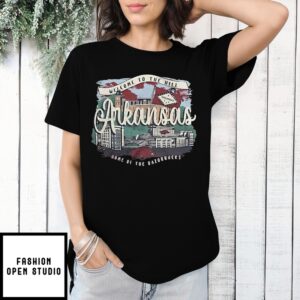Arkansas Razorbacks Welcome To The Hill Home Of The Razorbacks Vintage Art Shirt