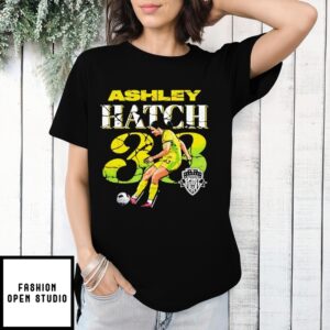 Ashley Hatch 33 Washington Spirit Cracked Design 2025 T-Shirt