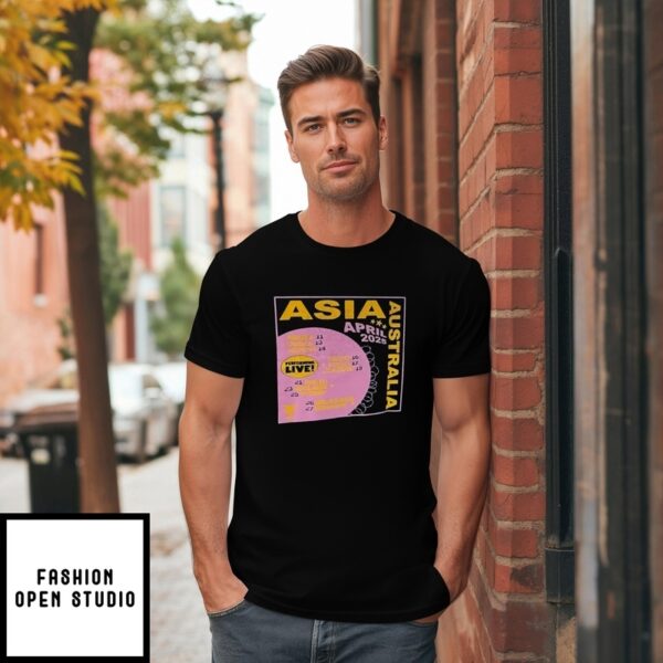 Asia Australia April 2025 Performing Live T-Shirt