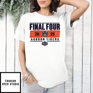 Auburn Tigers 2025 Ncaa Basketball Final Four T-Shirt