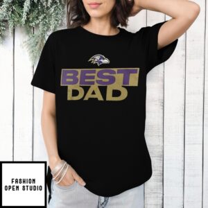 Baltimore Ravens Nfl Football Best Dad Logo T-Shirt