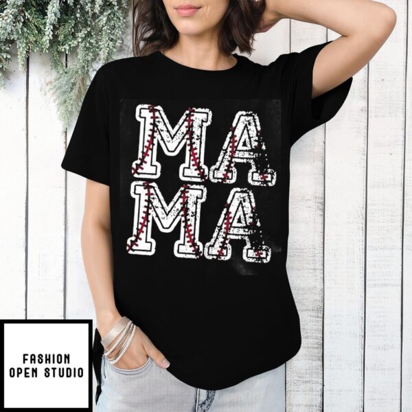 Baseball Mama Baseball Mom Gift For Mother Tank T-Shirt