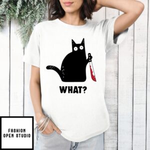 Black Cat Jason Voorhees What T-Shirt