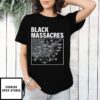 Black Massacres Usa Map T-Shirt