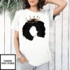 Black Queen With Crown Silhouette T-Shirt