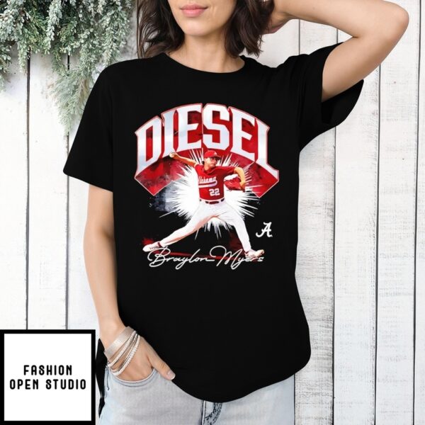 Braylon Myers Alabama Crimson Tide Vintage Bootleg Style T-Shirt