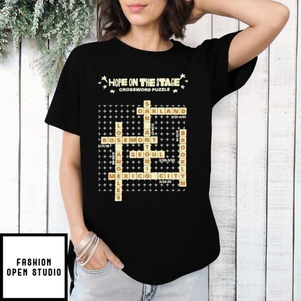Bts J-Hope On The Stage Md Crossword Puzzle Tour 2025 T-Shirts