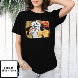 Cartoon Dog Graffiti Fck You T-Shirt