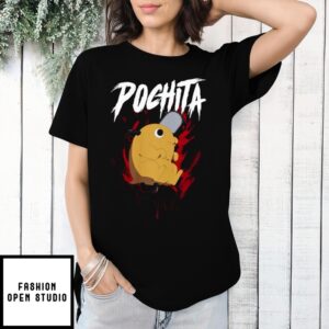 Chainsaw Man Pochita Metal Black T-Shirt