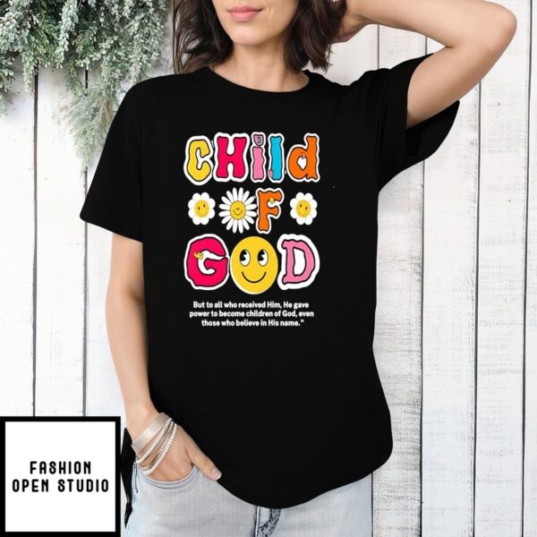 Child Of God Daisy Flower T-Shirt