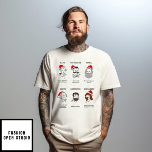 Christmas Philosophers Funny T-Shirt