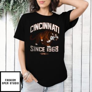 Cincinnati Bengals Football Since 1968 Tiger T-Shirt