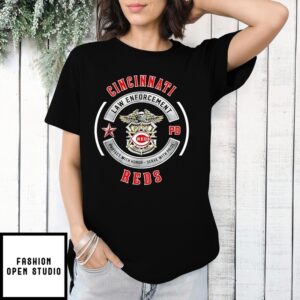 Cincinnati Reds Law Enforcement Pg Police T-Shirt