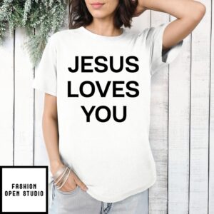 Cj Stroud Wearing Jesus Loves You T-Shirt