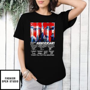 Criminal Minds 20Th Anniversary 2005 2025 Thank You Signature T-Shirt