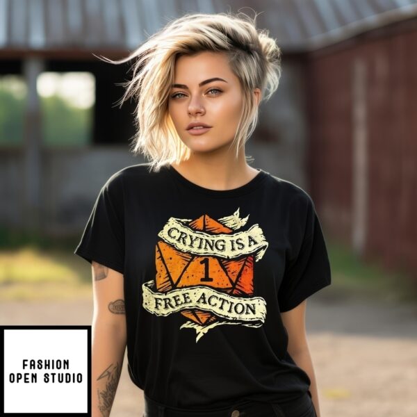 Crying Is A Free Action 2025 Vintage T-Shirt