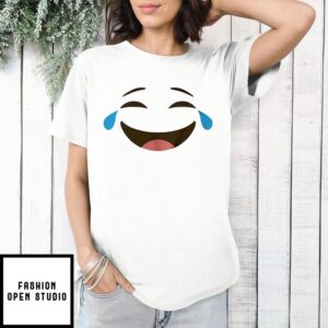 Crying laughing emoji funny T-Shirt