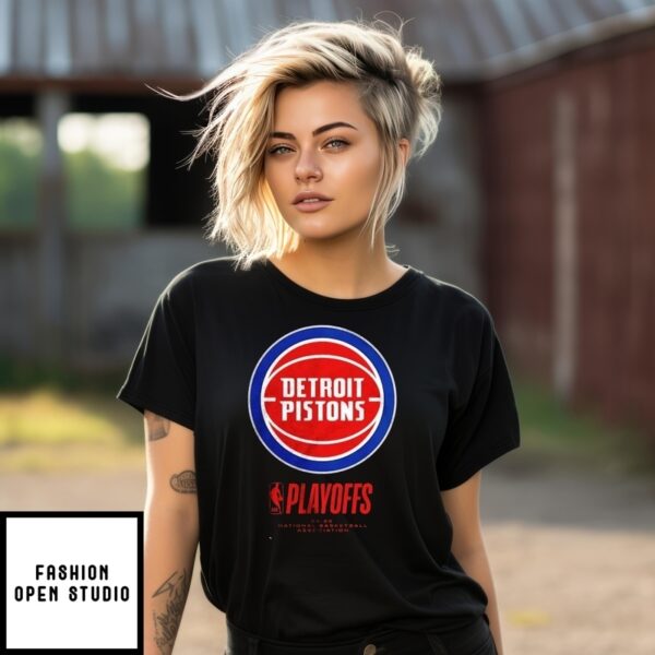 Detroit Pistons 2025 Nba Playoffs National Basketball Association Alley Oop T-Shirt