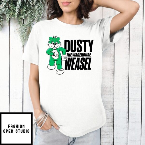 Dusty The Warehouse Weasel Mascot T-Shirt