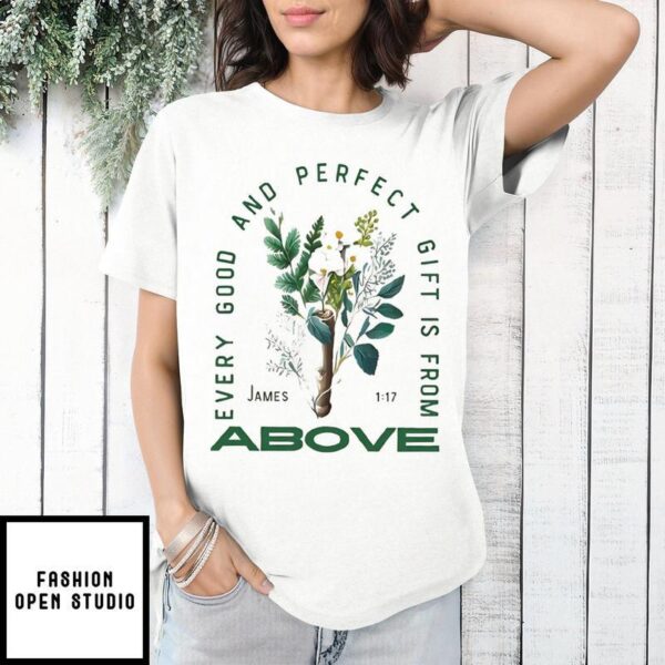Every Good And Perfect Gift Is From Above James 1 17 Christian T-Shirt
