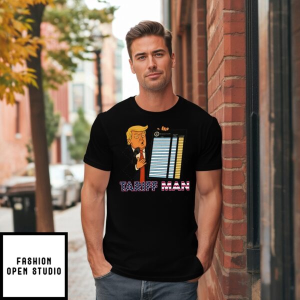 Funny Trump Tariff Man American Liberation Day Tariffs April 2 2025 T-Shirt