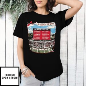 Georgia Bulldogs Go Dawgs Sic ‘Em Vintage Graphic T-Shirt