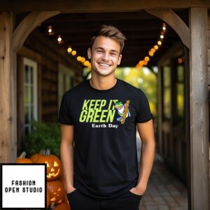 Green Frog Keep It Green Earth Day T-Shirt