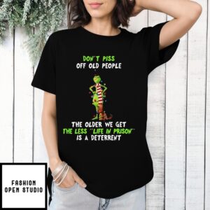 Grinch Max Don’T Piss Off Old People Christmas 2025 T-Shirt