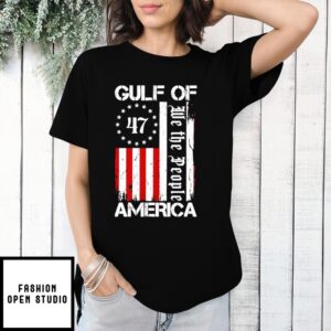 Gulf Of America 47 We The People Flag Vintage T-Shirt