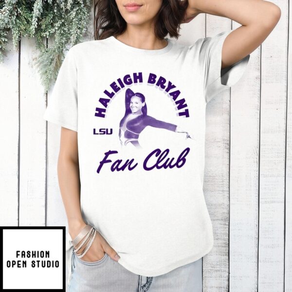 Haleigh Bryant Pose Fan Club Lsu Tigers Striped T-Shirt