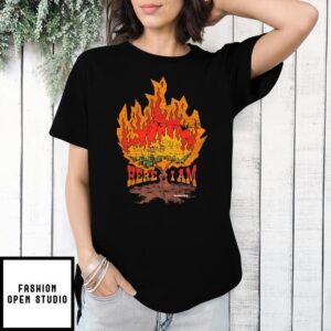 Here I Am burning tree Christian T-Shirt