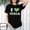 I Heart Pickles Cucumber Heart Symbol T-Shirt