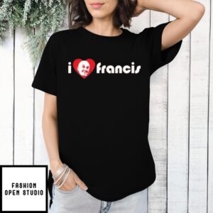 I Love Pope Francis Rip Heart T-Shirt