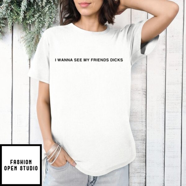 I Wanna See My Friends Dicks Muscle 2025 T-Shirt
