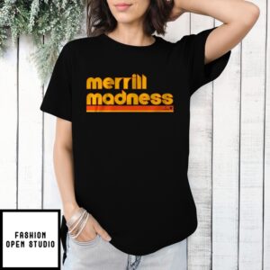 Jackson Merrill San Diego Padres Merrill Madness  Mlb Retro Text T-Shirt