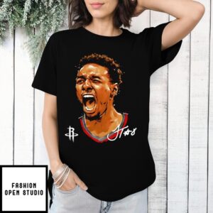 Jae’Sean Tate Houston Rockets Portrait Signature Big Face T-Shirt