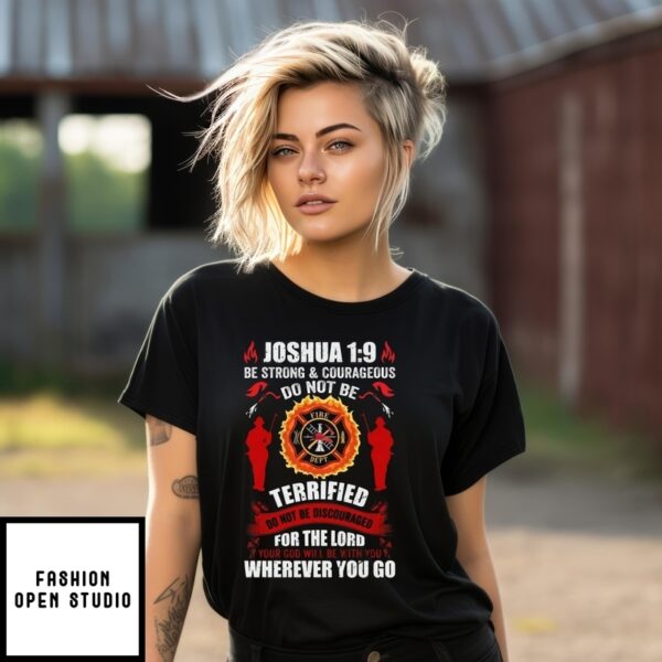 Joshua 1 9 Be Strong Courageous T-Shirt