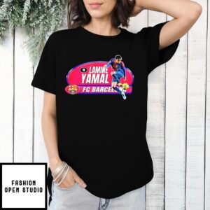 Lamine Yamal Fc Barcelona Banner T-Shirt