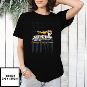 Law Enforcement Torch Run For Special Olympics Maryland Celebrity 40 Years Of Inclusion T-Shirt