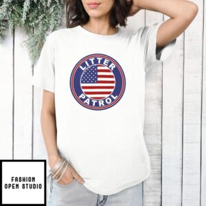 Litter Patrol America Flag T-Shirt
