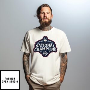 Logo Uconn Huskies 2025 Ncaa March Madness National Champions T-Shirt