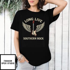 Long Live Southern Rock Strat Guitar T-Shirt