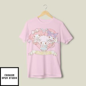 My Melody Kuromi My Sweet Piano Tea Cute T-Shirt