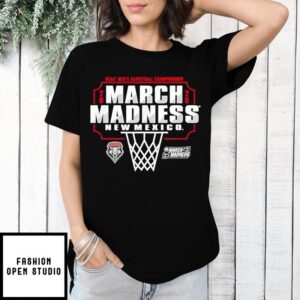 New Mexico Lobos March Madness 2025 NCAA Men&#8217;s Basketball Championship logo T-Shirt