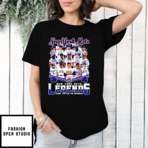 New York Mets Legends Thank You For The Memories Signature Collage 2025 T-Shirt